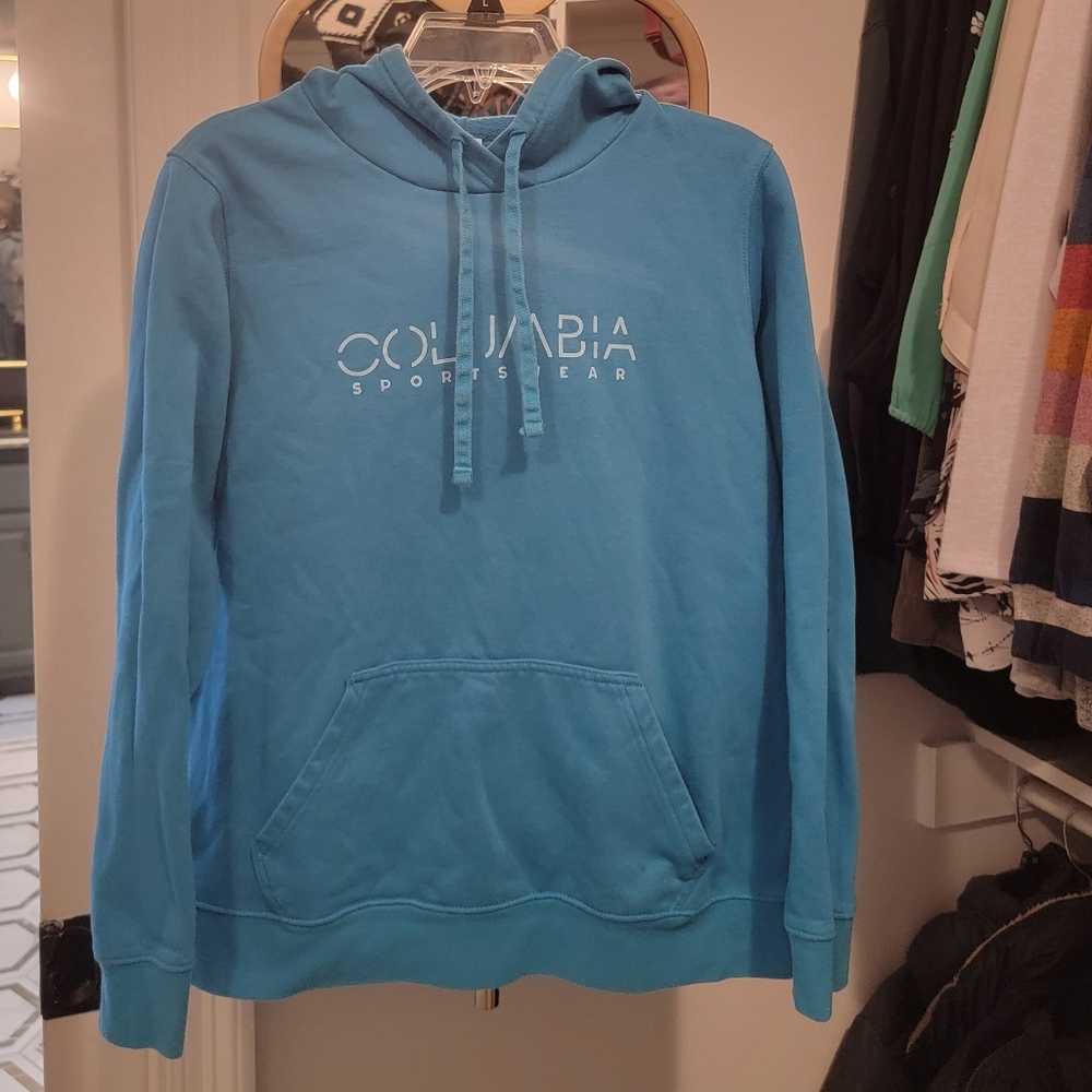 FREE w/purchase Columbia Aqua Blue Hoodie